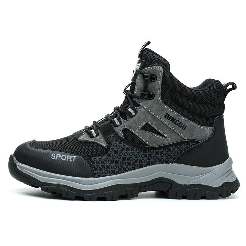 Men's Steel Toe Safety Work Shoes - Anti-Smashing Puncture Resistant Industrial Boots