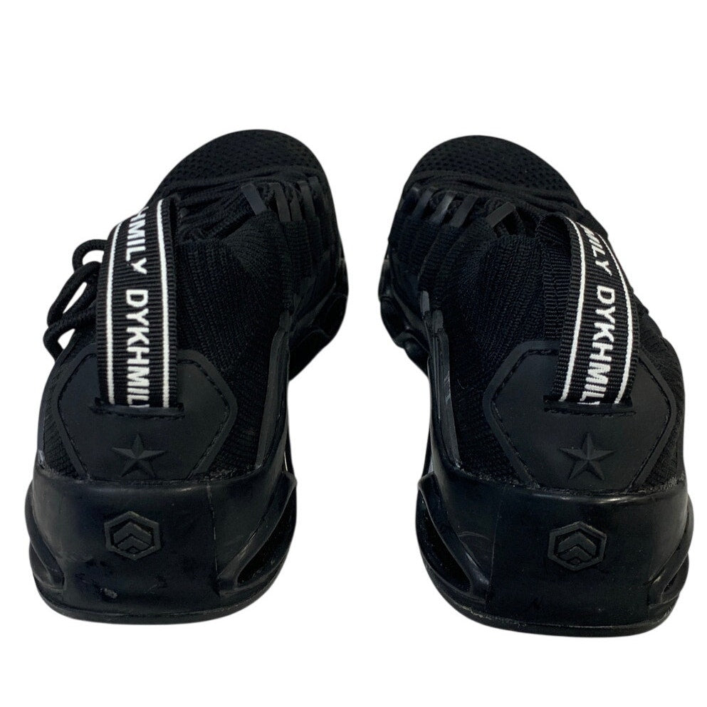 Dykhmily Mens 6.5 Black Sneakers Steel Toe Lace Up Closed Slip Resistant Shoes
