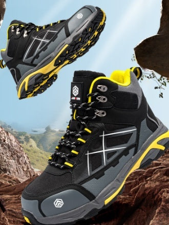 Men's Steel Toe Safety Shoes – Crush-Resistant, Puncture-Proof, Waterproof & Lightweight Work Boots