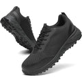 VikoViren Mens Size 10.5 Black Lace Up Steel Toe Lace Up Non Slip Safety Shoes
