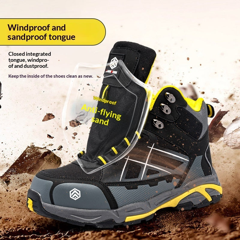 Men's Steel Toe Safety Shoes – Crush-Resistant, Puncture-Proof, Waterproof & Lightweight Work Boots
