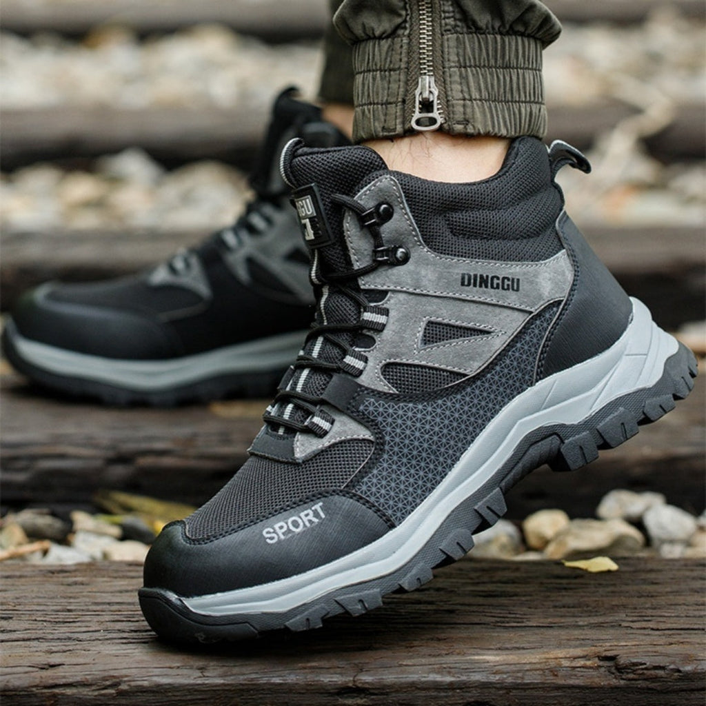 Men's Steel Toe Safety Work Shoes - Anti-Smashing Puncture Resistant Industrial Boots