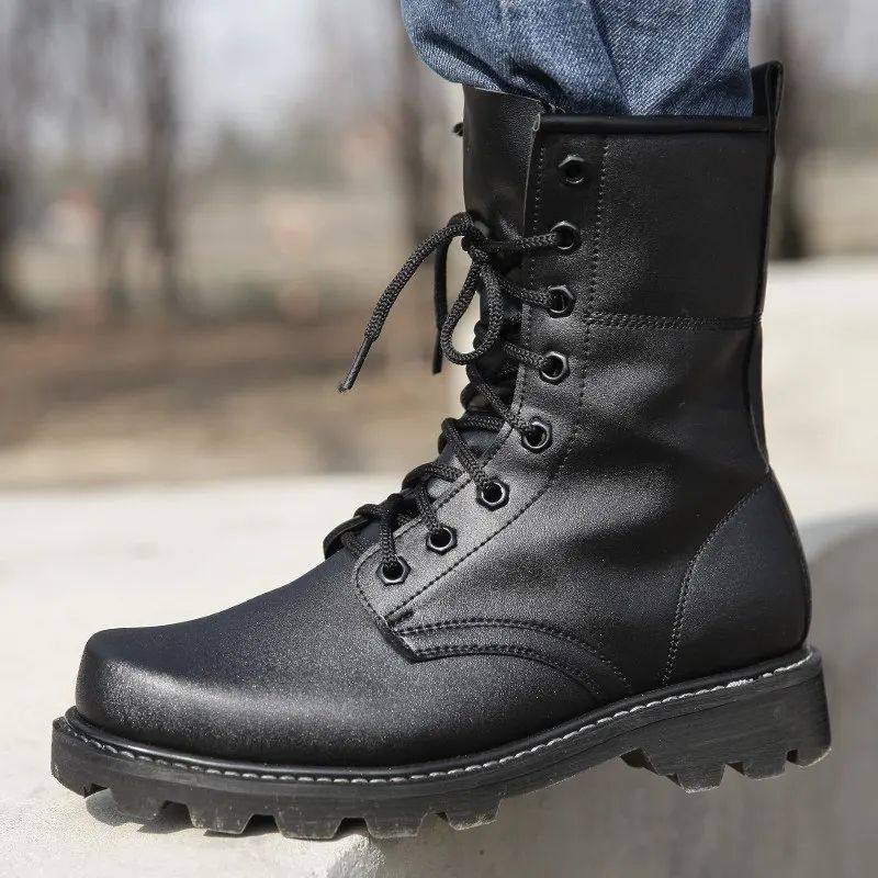 Military Steel-Toe Tactical Combat Boots | Work & Safety Shoes